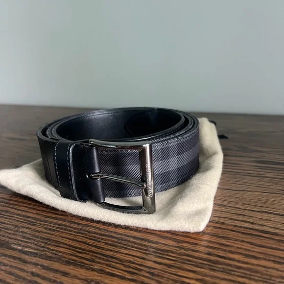 Burberry | Accessories | Burberry Black And Gray Leather  display picture 1